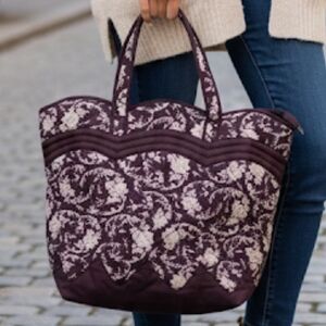 Floral Patterned Tote Bag